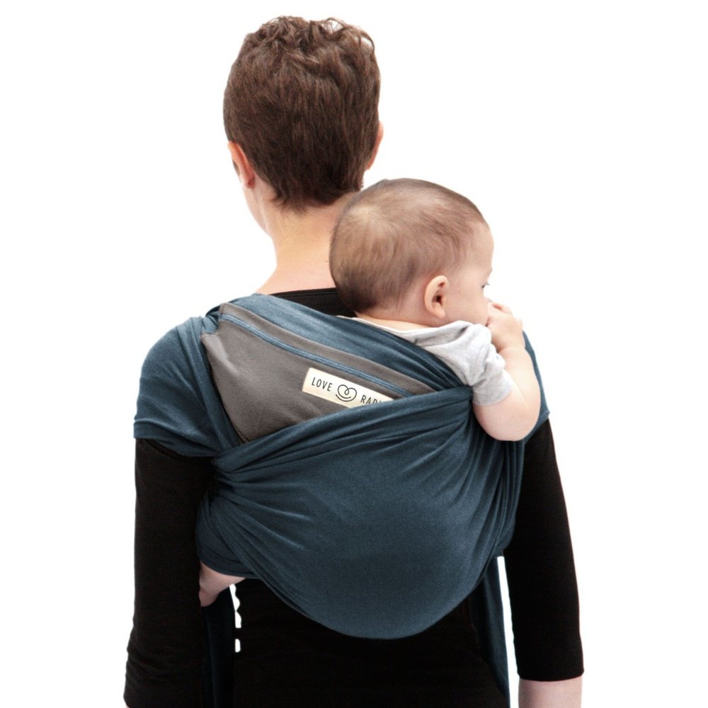 Porte-bébé original bleu et gris Love Radius