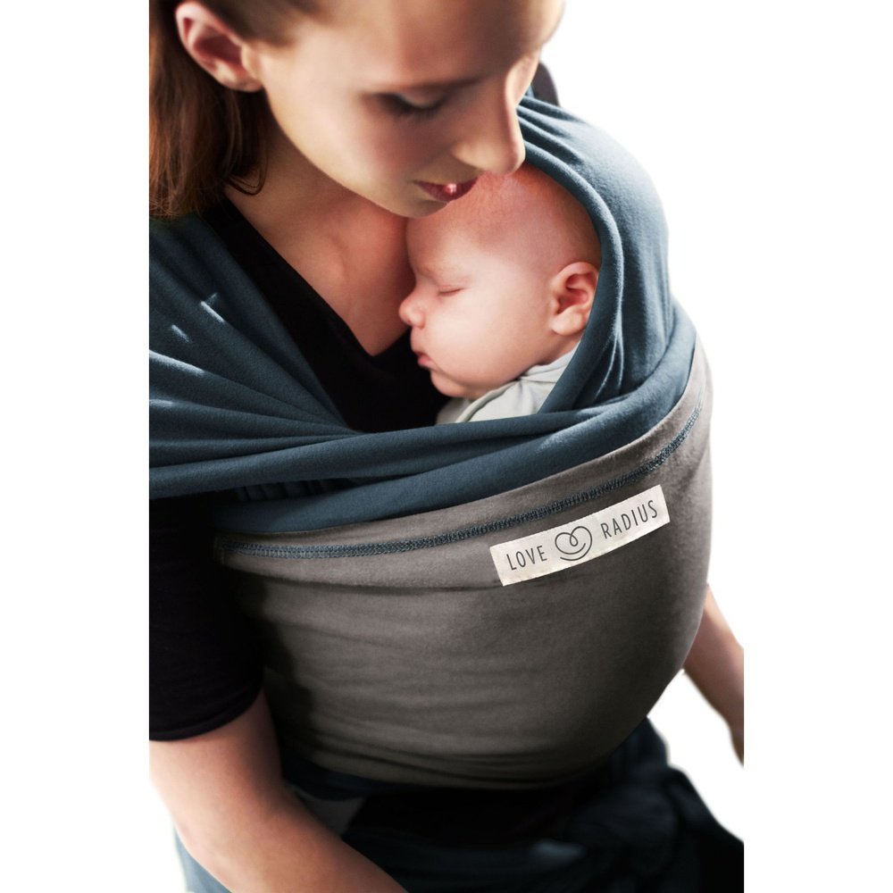 ÉCHARPE DE PORTAGE ORIGINAL BLEUE ET GRISE Love Radius