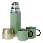 thermos et tasses vert menthe