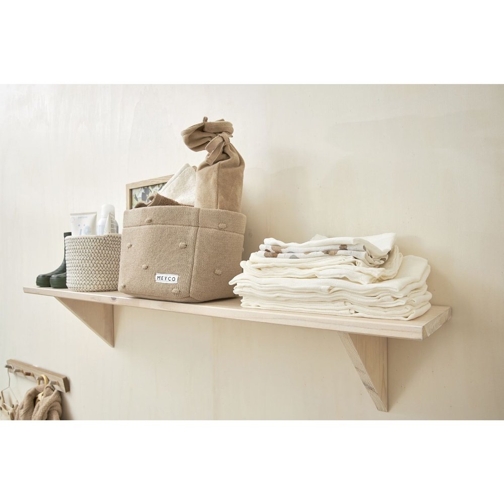 PANIER DE RANGEMENT MOYEN MINI KNOTS SABLE
