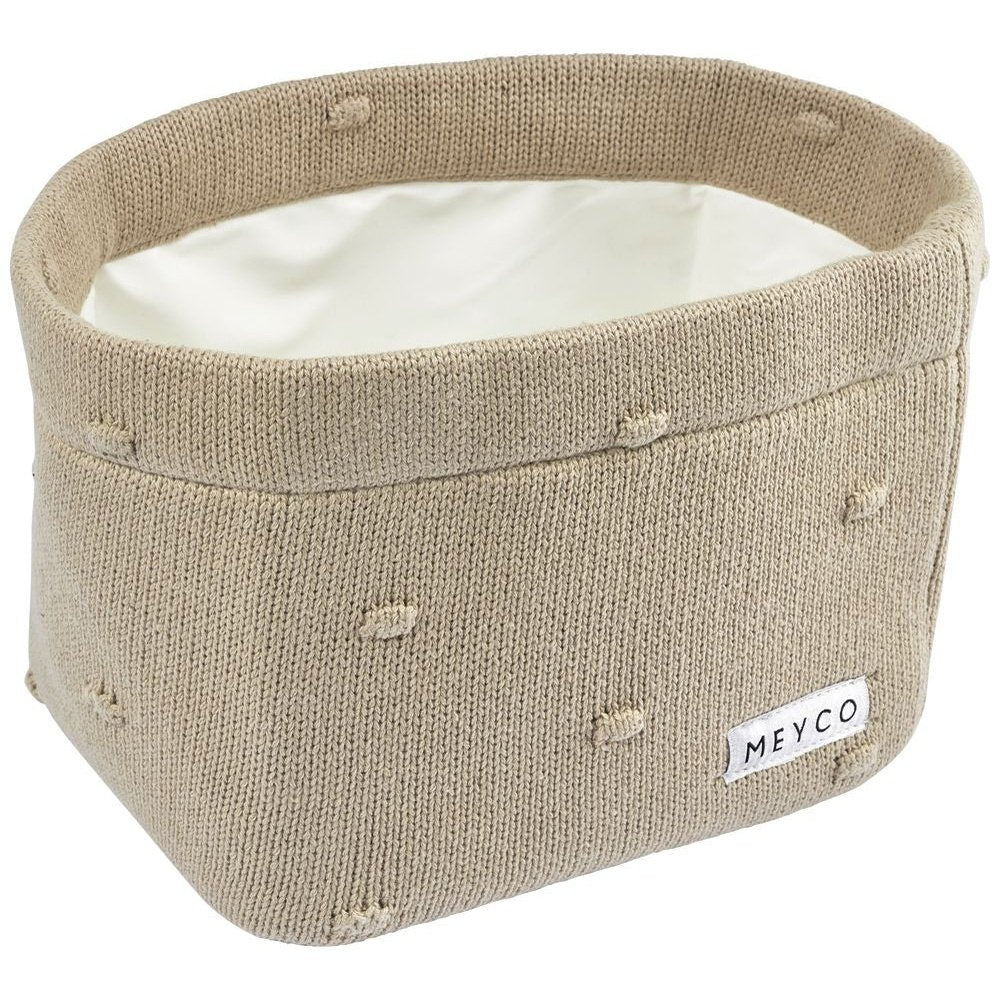 PANIER DE COMMODE MEDIUM MINI NŒUDS SABLE