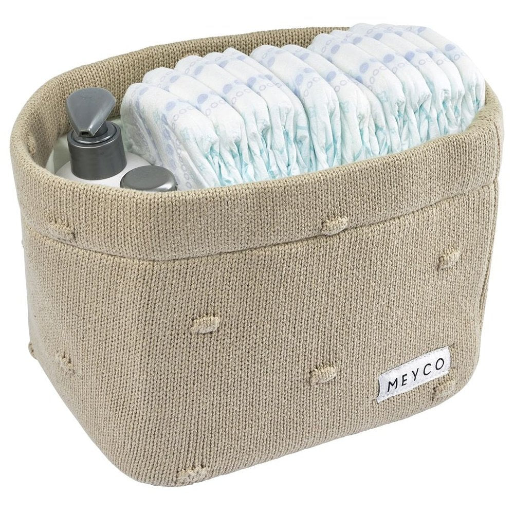 PANIER DE COMMODE MOYEN MINI KNOTS SABLE