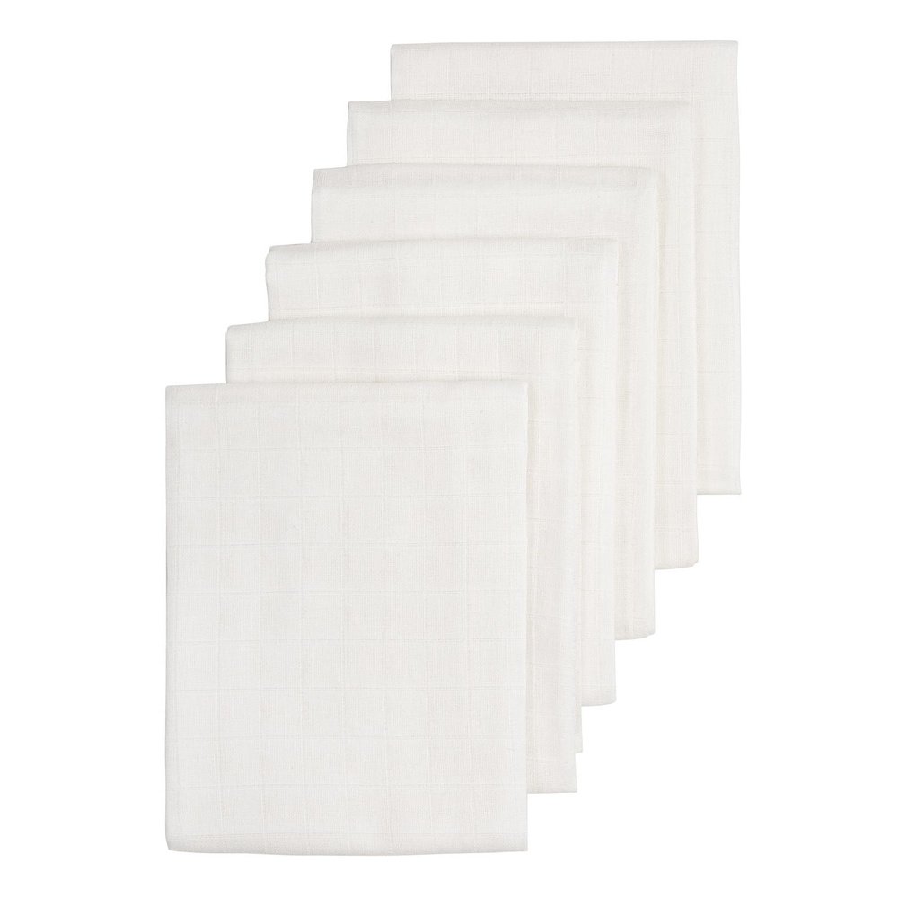 TETRADOEK - LINGE HYDROPHILE 6 PACK UNI BLANC 70x70 CM