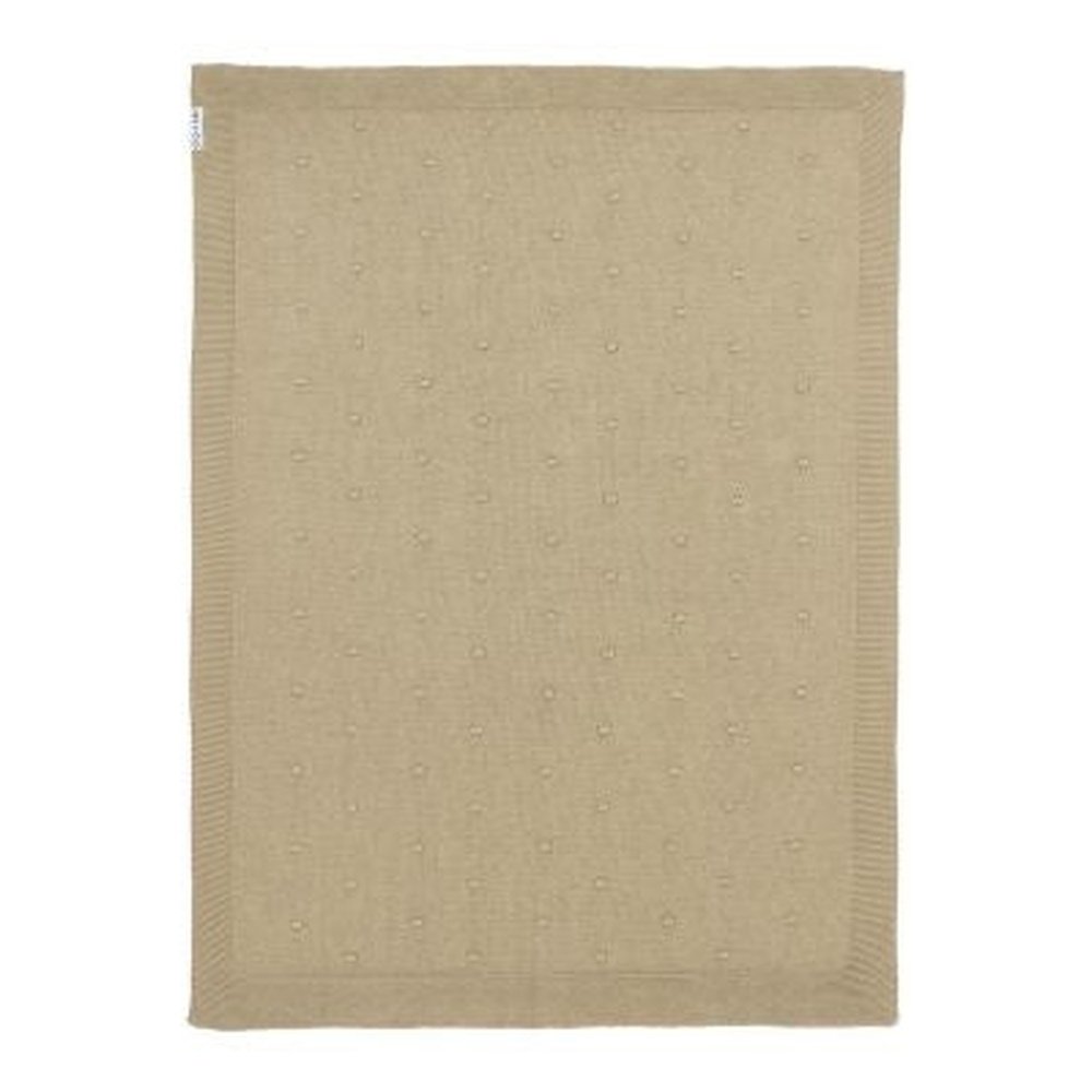 Couverture pour berceau Mini Knots sable 75x100 cm 100 % coton