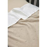 Couverture pour berceau mini knots sable 75x100 cm 100% coton