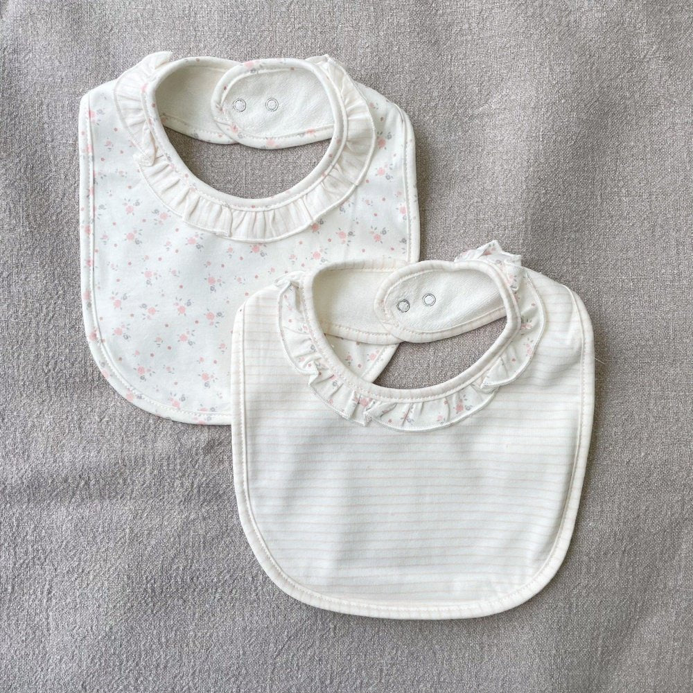 MINI BAVOIR 2 PACK - FLEURS/RAYURES