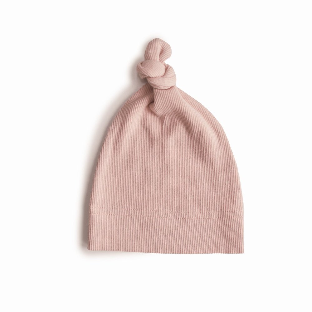 BONNET - ROSE PÂLE EN COTON BIO