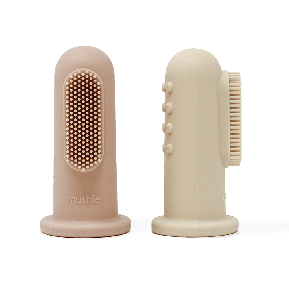 MUSHIE - BROSSES À DENTS POUR DOIGTS - BLUSH/SABLE