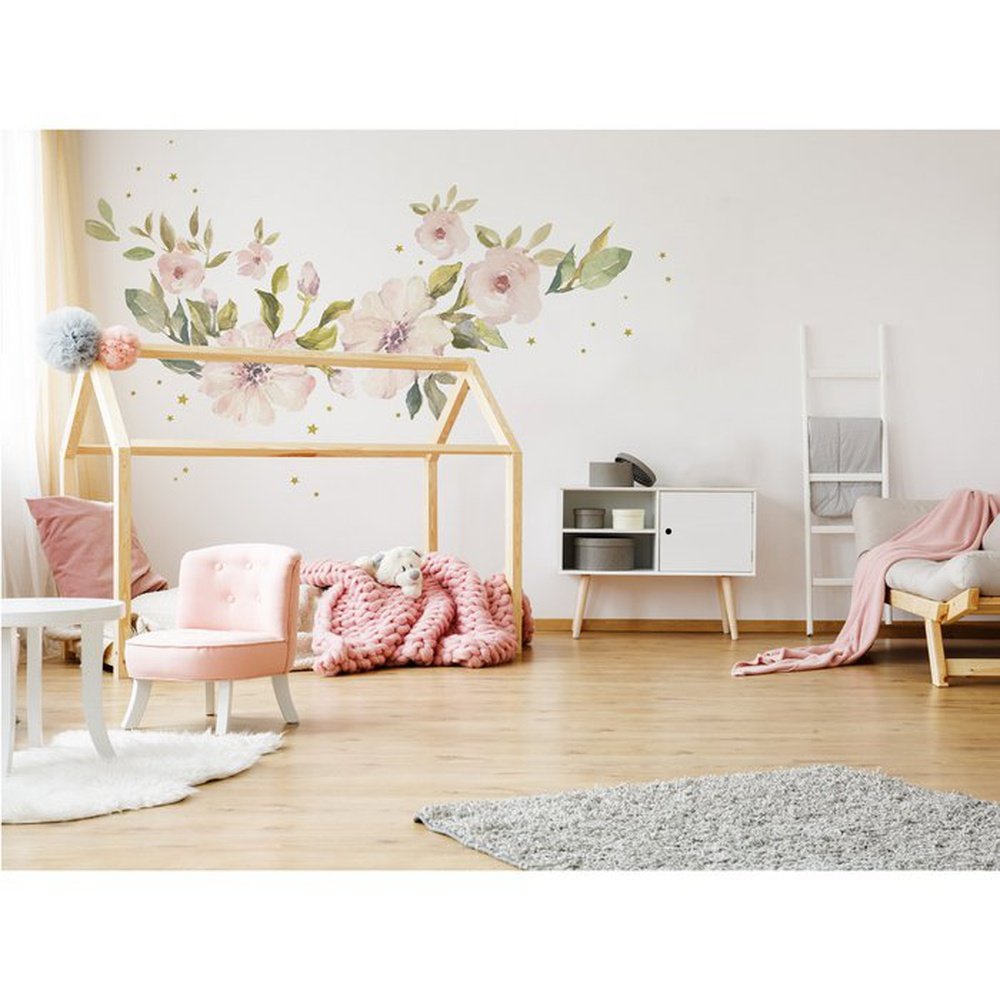 Sticker mural fleurs MilkBar