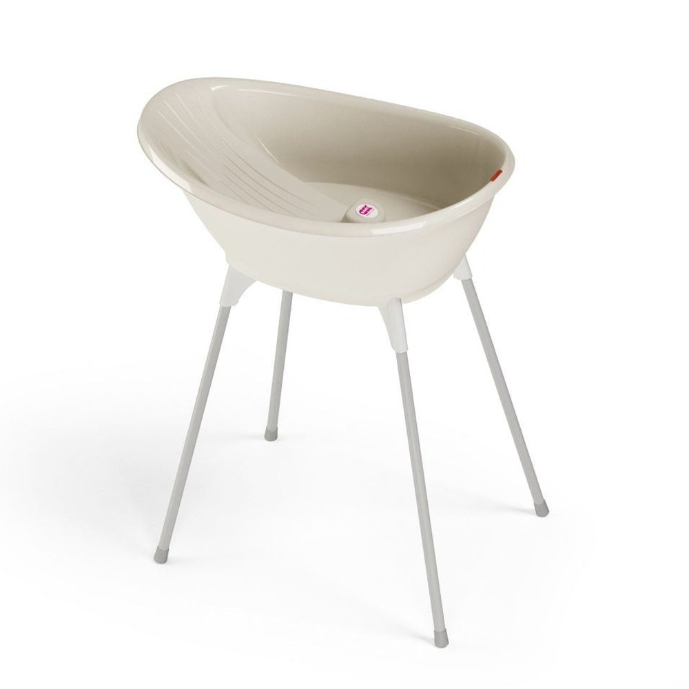 BAIGNOIRE ERGONOMIQUE AVEC SUPPORT DE BAIGNOIRE ÉCRU Babimex