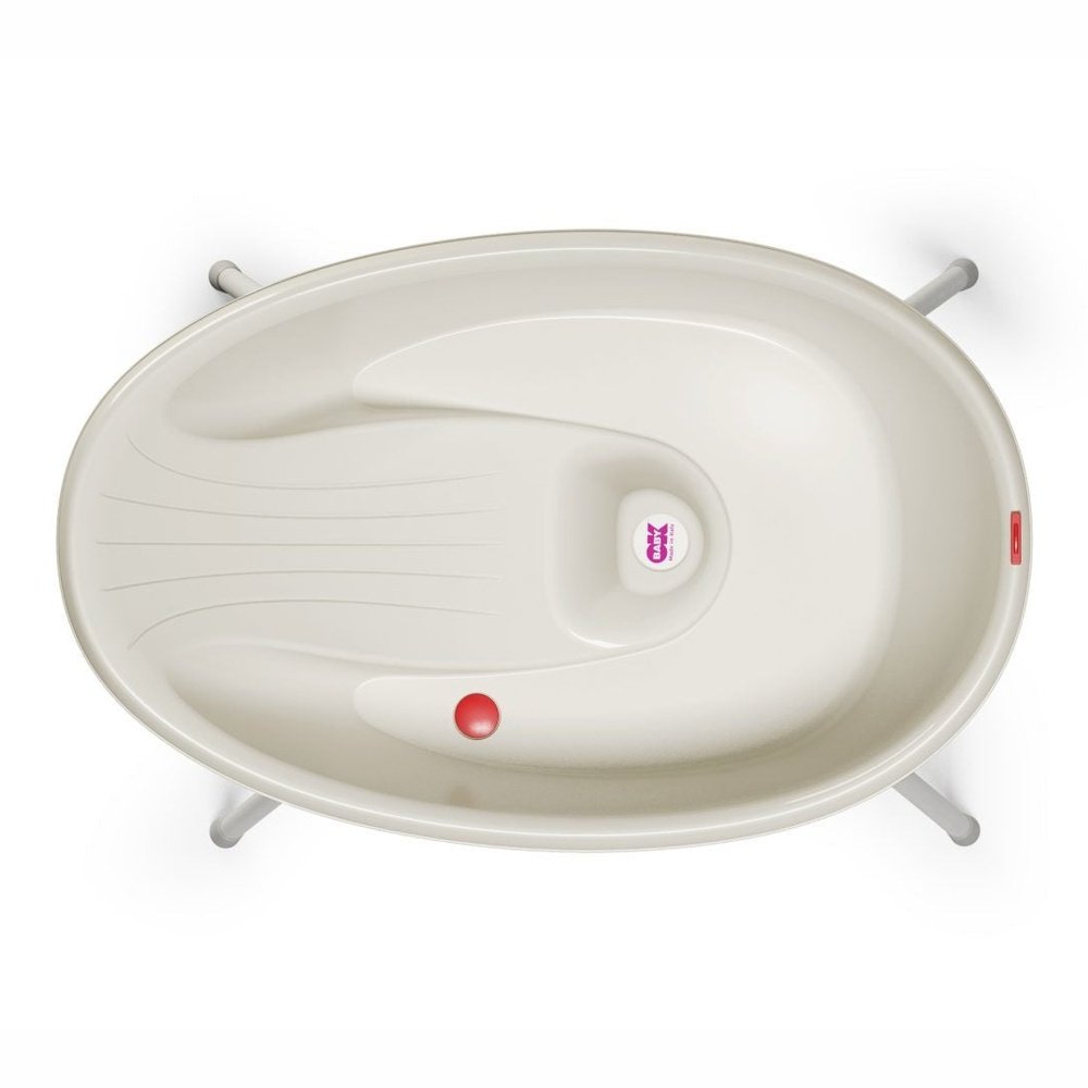 BAIGNOIRE ERGONOMIQUE AVEC SUPPORT DE BAIGNOIRE ÉCRU Babimex