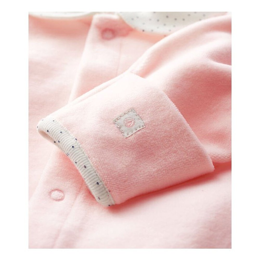 Grenouillère en velours de coton bio