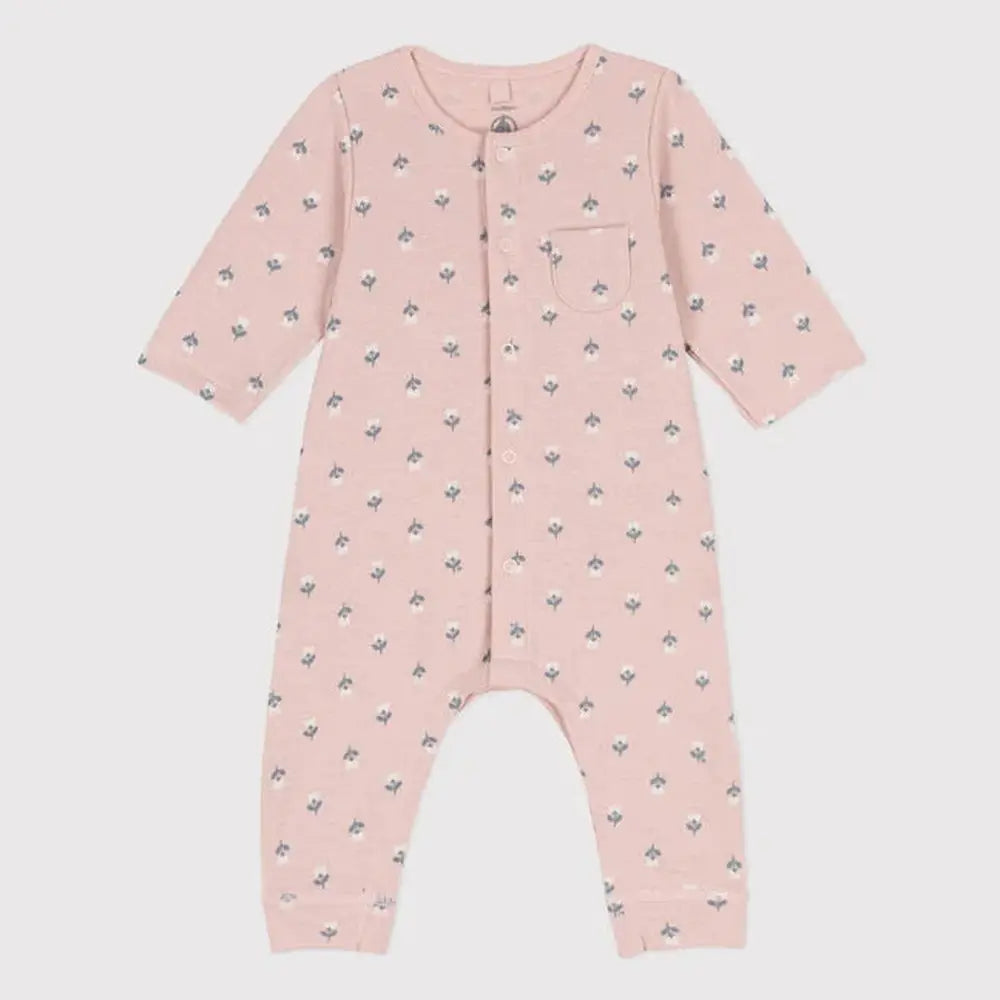 Grenouillère longue en tubique pour bébé
