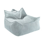 Fauteuil pouf vert menthe poivrée