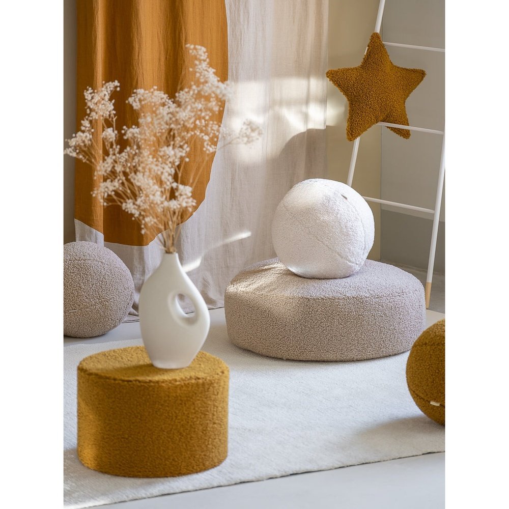 Rond pouf - ottoman biscuit