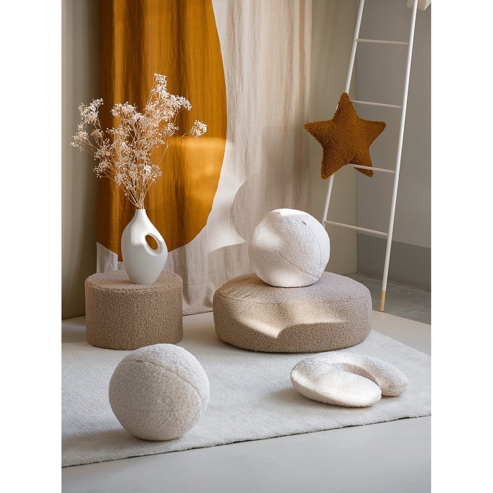 Ronde pouf - ottoman Biscuit