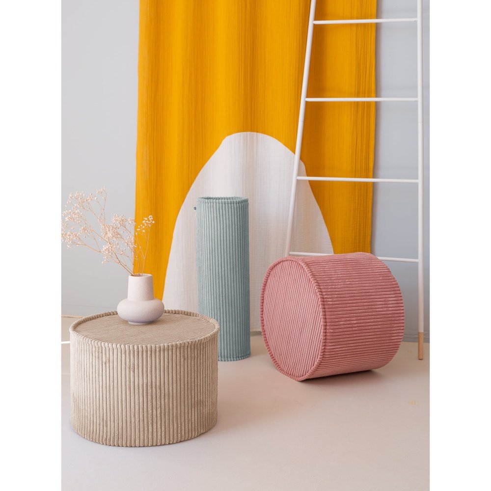 Pouf couleur sucre brun