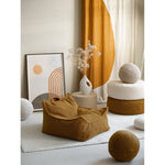 POUF ROND - OTTOMAN BLANC CRÈME