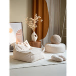 POUF ROND - OTTOMAN BLANC CRÈME