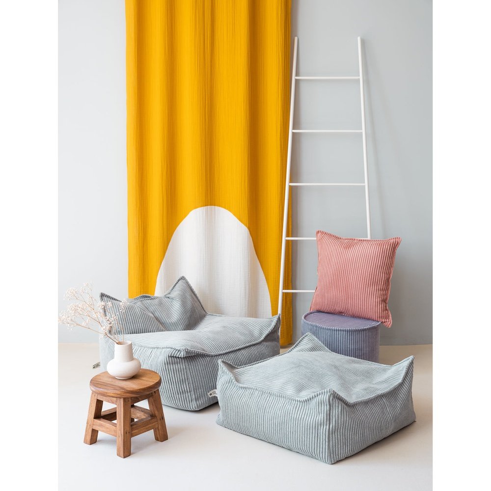 Pouf carré vert menthe