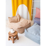 Pouf carré vert menthe
