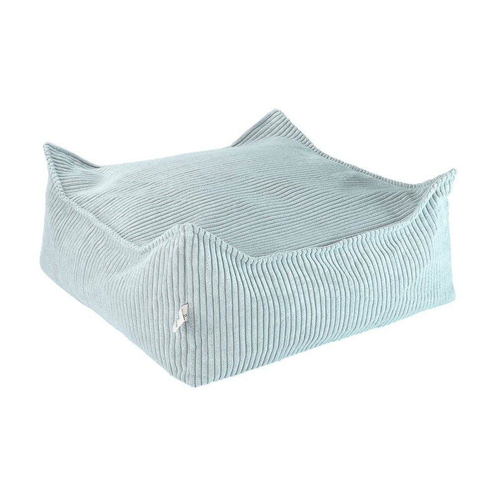 Pouf carré vert menthe poivrée