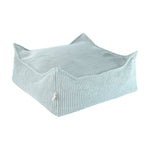 Pouf carré vert menthe poivrée