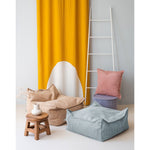 Pouf carré vert menthe