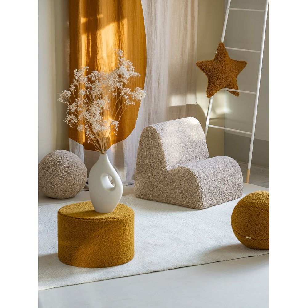 Petit fauteuil nuage - biscuit